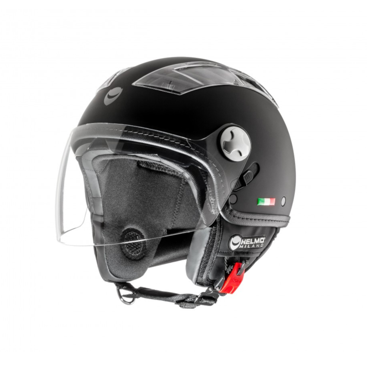 Helmo Milano Demi Jet, Turbine, noir, matt