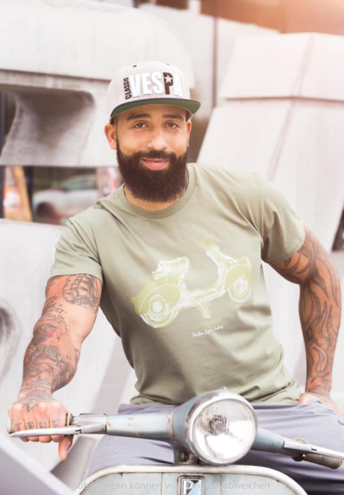 T-Shirt "Faro Basso Fender Light Feeling", vert olive pour homme