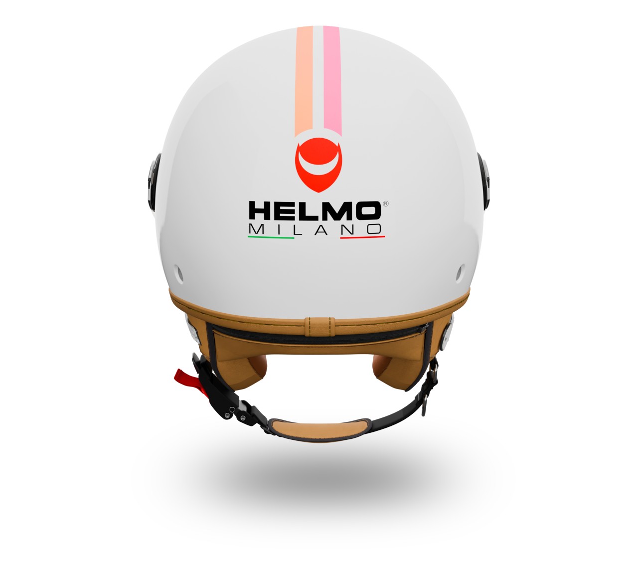 Helmo Milano Demi Jet Veloce blanc brillant