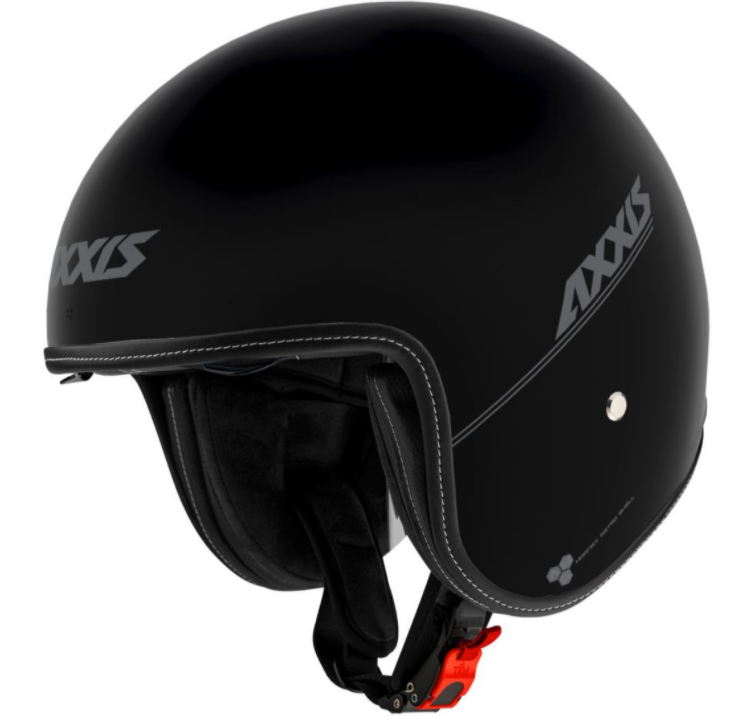Casque jet Axxis, Hornet SV, noir mat