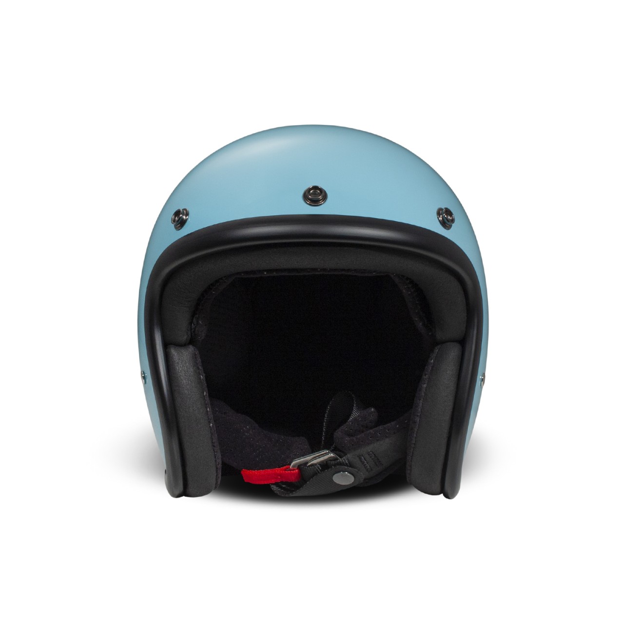 Casque intégral DMD Retro, bleu brillant, Light Blue, fibre de verre, ECE 22.06