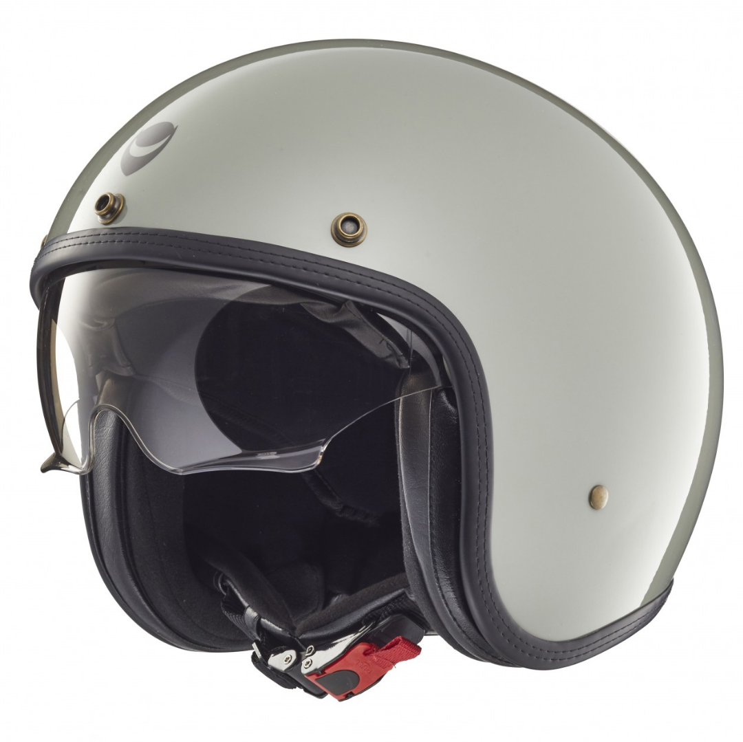 Casque jet Helmo Milano, Audace, gris