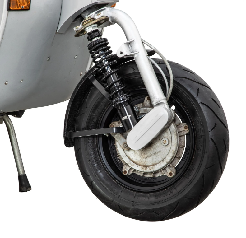 Aile Garelli Race EVO II pour Vespa PX 80-200ccm, carbone, support noir