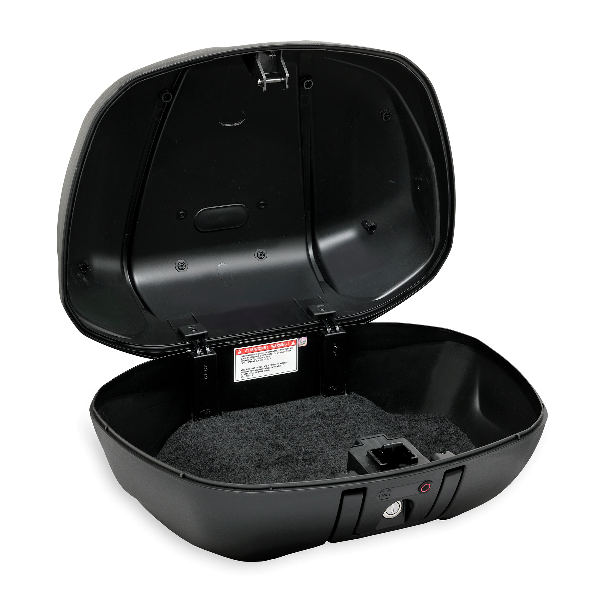 Kit Top Case "Keyless" 52 l (avec plaque de maintien) pour Piaggio MP3 400 / 530 HPE