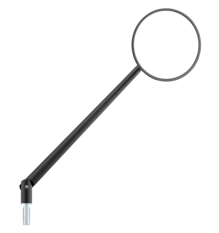 Rétroviseur standard pour Vespa, filetage à droite, noir mat