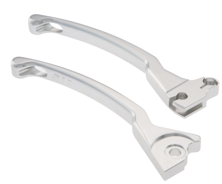 Kit levier de frein sport gauche/droite pour Vespa LX/LXV/S/Primavera/Sprint 50-150ccm, argent