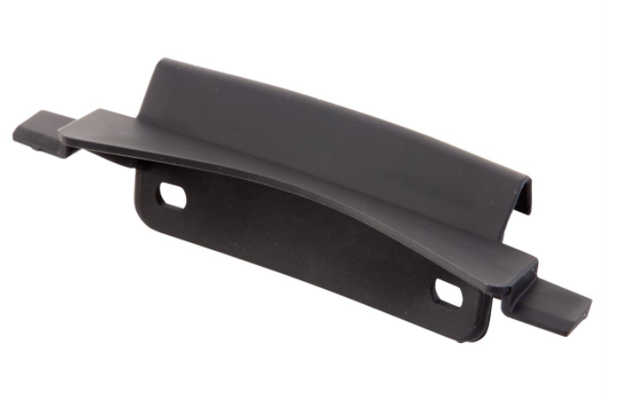 Connecteur tube mono fente bouclier de jambe noir mat pour Vespa Primavera/Sprint 50-150ccm