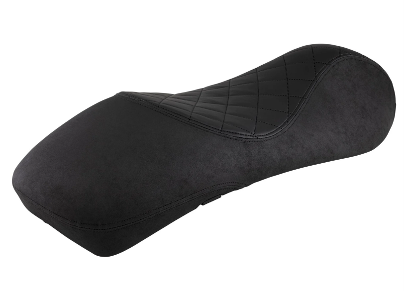 Selle sport "Black Editiont" pour Vespa GTS/GTS Super/GTV 125-300ccm (14-), noire surpiquée