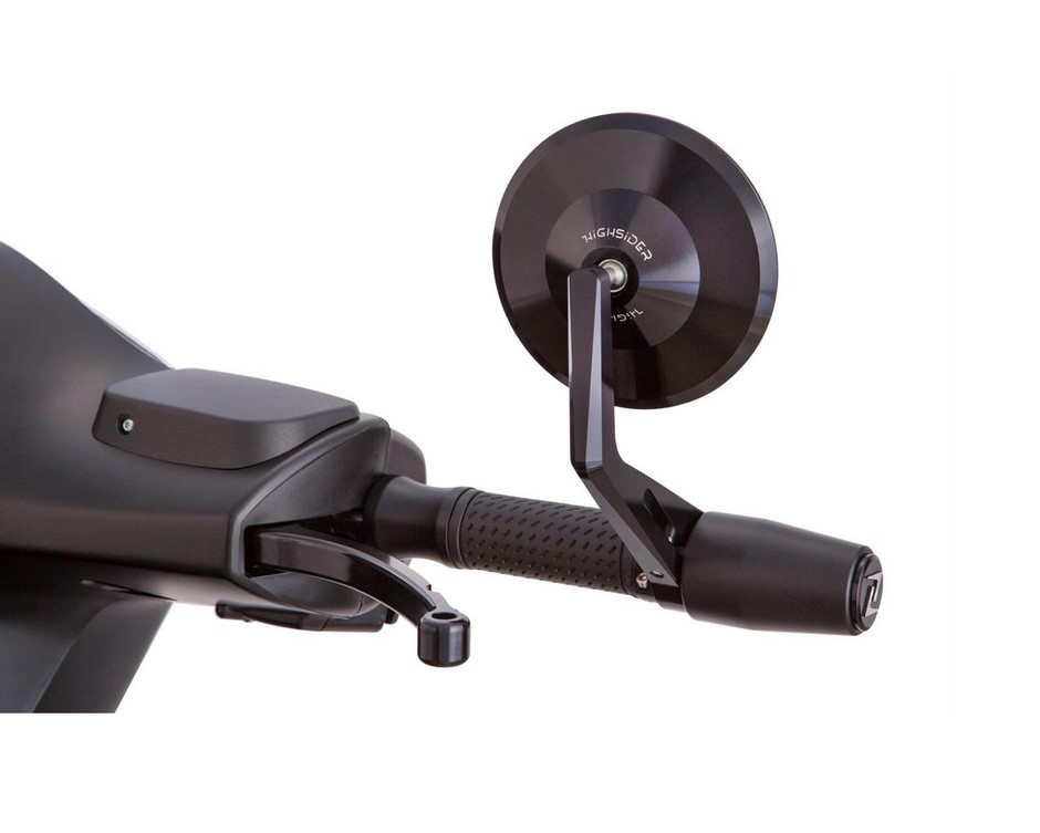 Poids de guidon ZELIONI pour Vespa, la paire, noir mat
