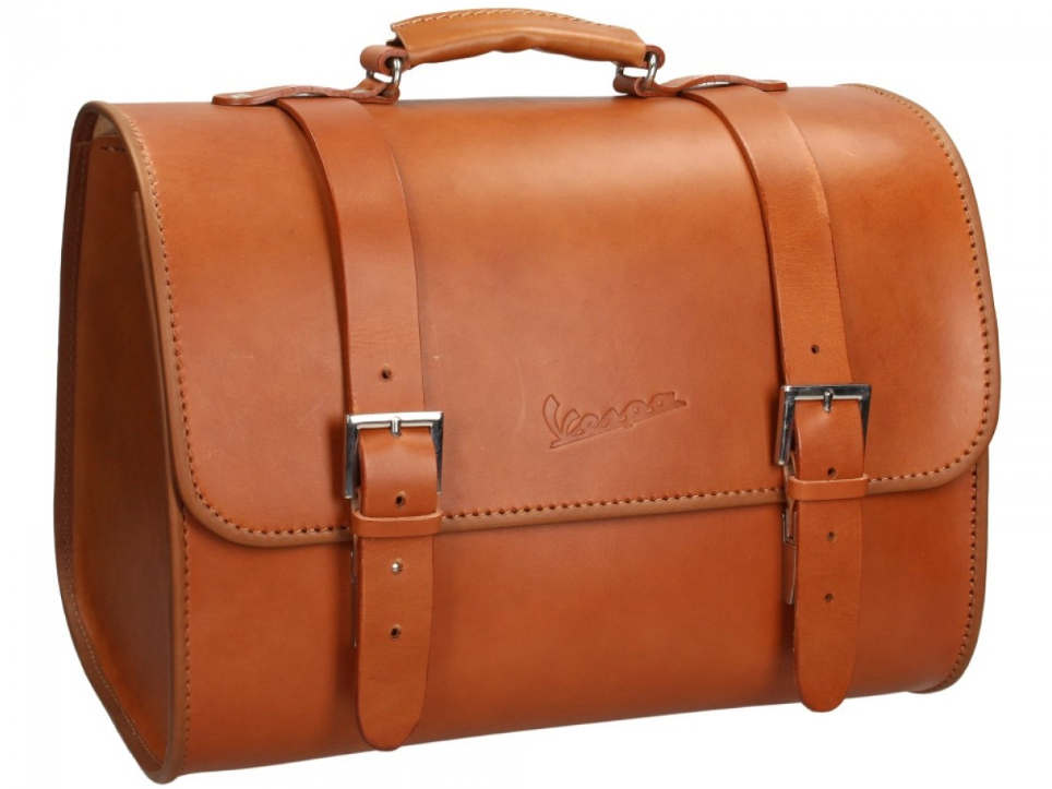 Sac en cuir Vespa d'origine - marron