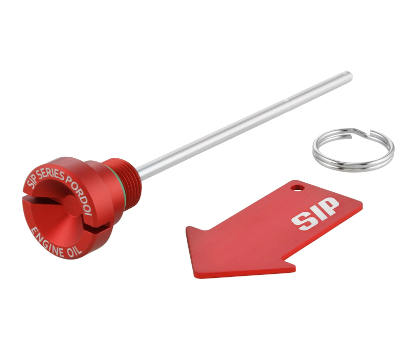 Bouchon de remplissage d'huile moteur pour Vespa LX/S 3V i.e. 125-150ccm 4T AC, rouge mat