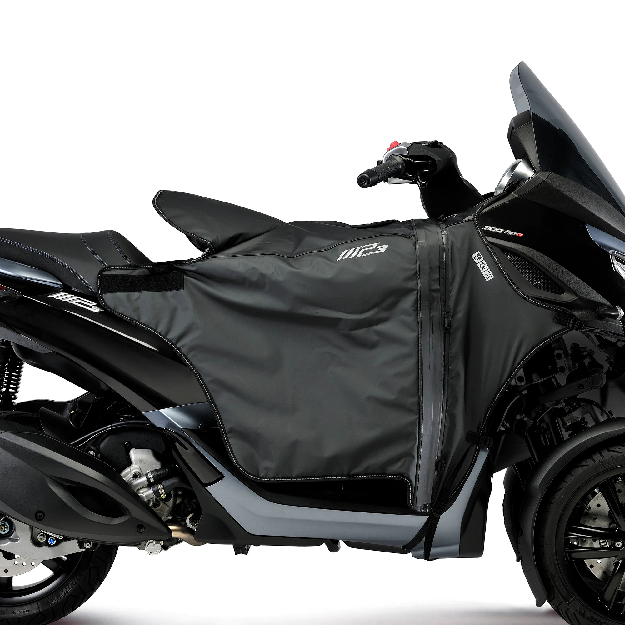 Protège-jambes chauffant pour Piaggio MP3 HPE 300 /Sport (19-23)