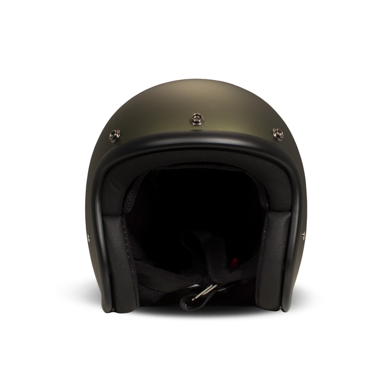 Casque intégral DMD Retro, vert mat, Olive Gold, fibre de verre, ECE 22.06