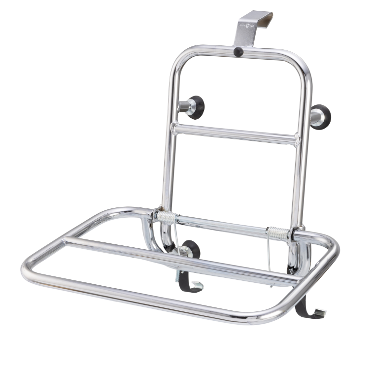 Porte-bagages avant pour Vespa GTS/GTS Super/GTV/GT 60/GT/GT L 125-300ccm, pliable, chrome