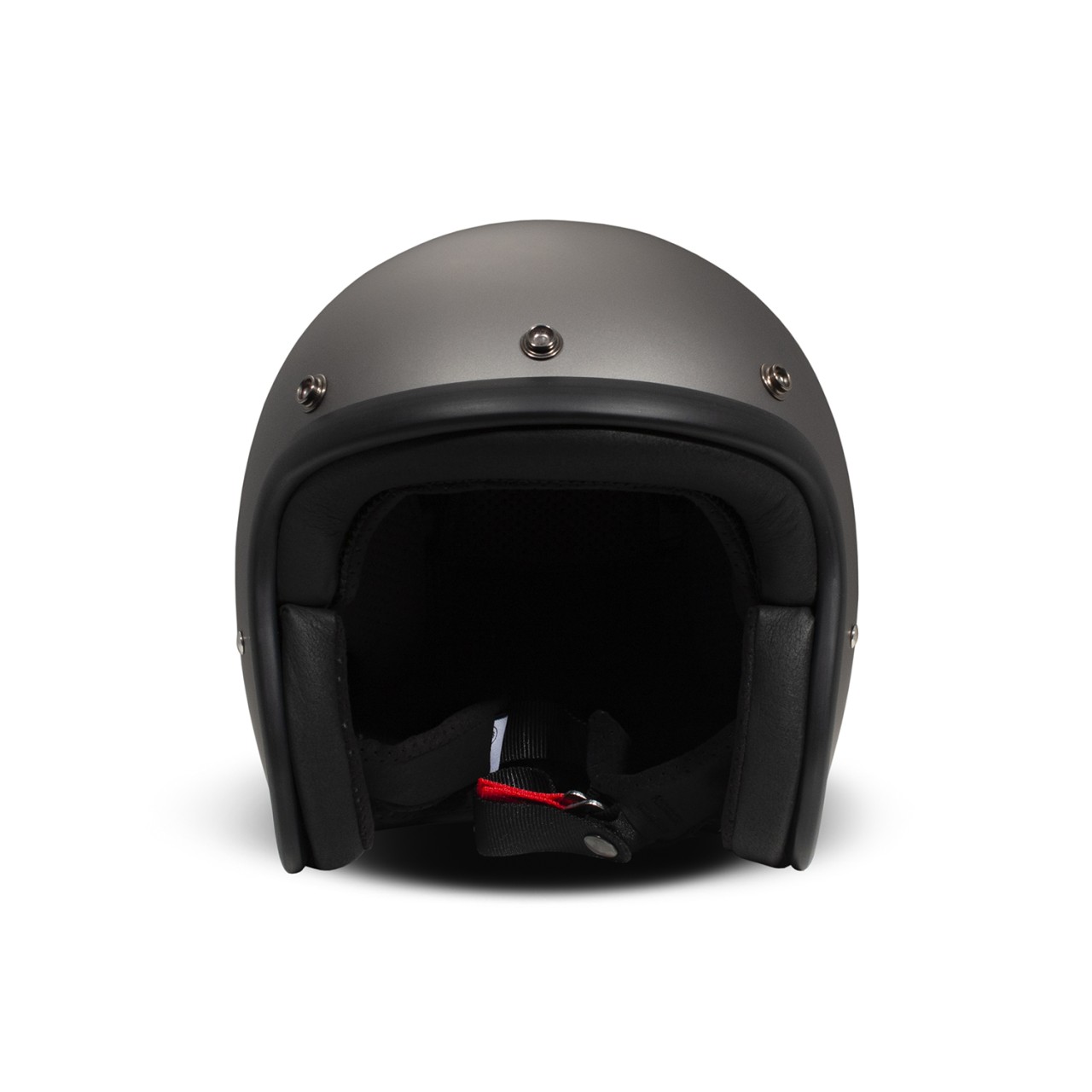 Casque intégral DMD Retro, gris mat, Matt Grey, fibre de verre, ECE 22.06