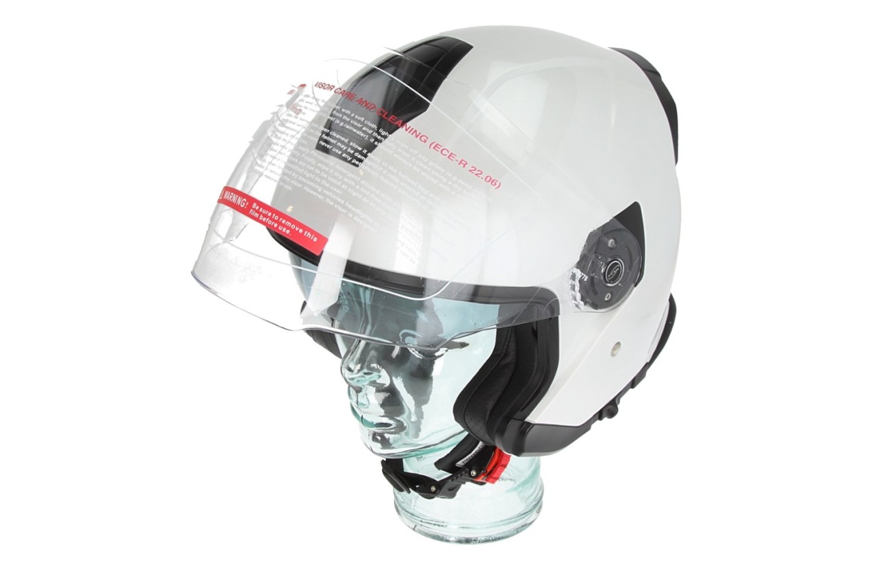 Casque jet Piaggio Full Jet PFJ blanc brillant