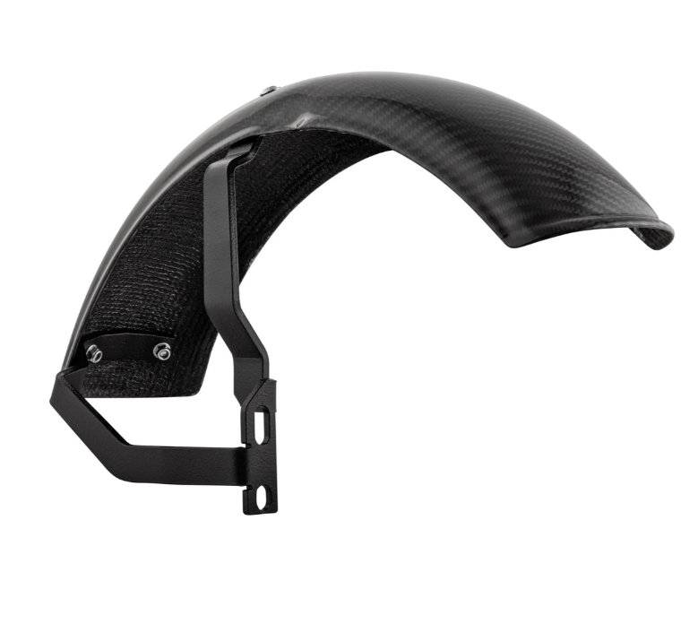 Aile 2.0 Garelli EVO II pour Vespa PX 80-200ccm, carbone clair, support noir
