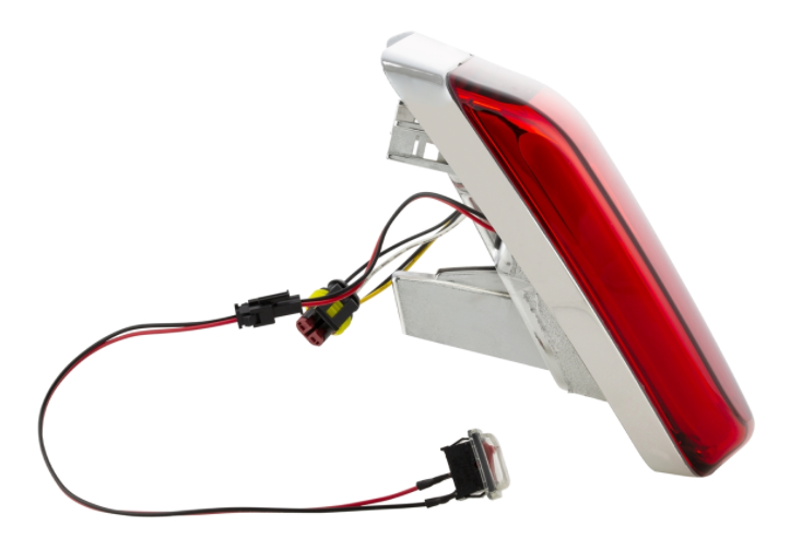 Feu arrière LED rouge pour Vespa Primavera/Sprint 50-150ccm, bord - chrome