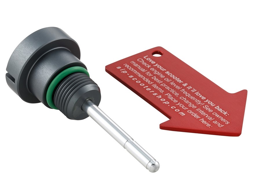 Bouchon de remplissage d'huile moteur pour Vespa, gris mat