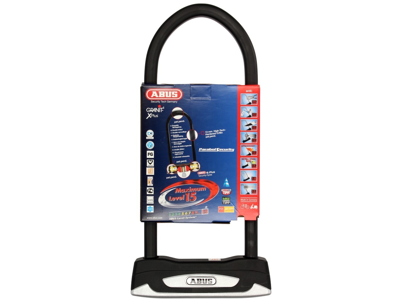 Antivol à arceau ABUS 300x108 Granit X-Plus 54 pour moto, scooter & Vespa