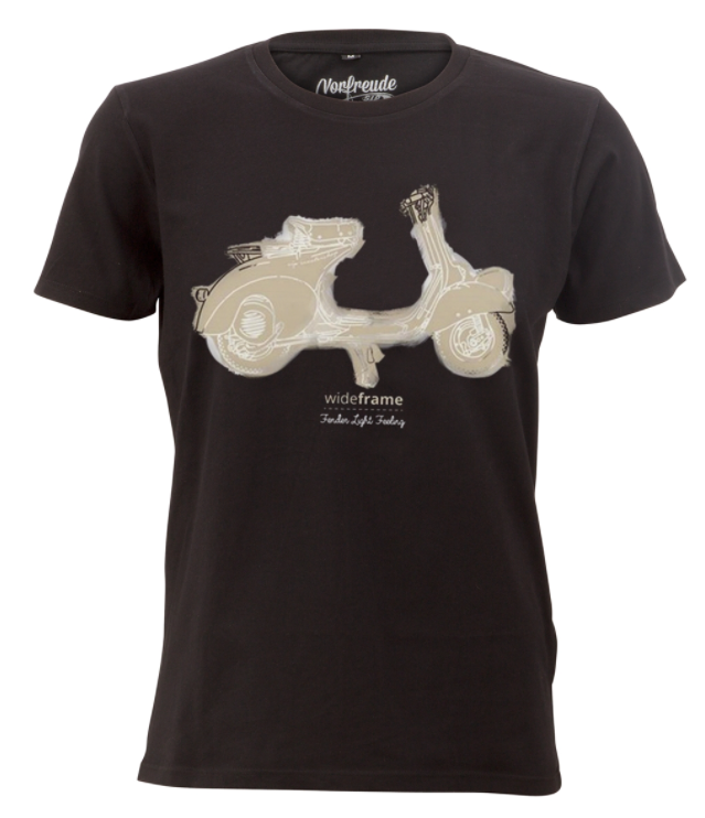 T-Shirt "Faro Basso Fender Light Feeling", homme noir délavé à la pierre