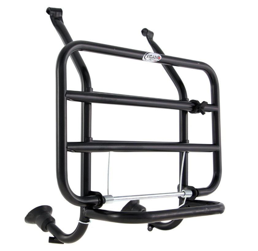 Porte-bagages avant pour Vespa PX 80-200ccm, pliable, noir