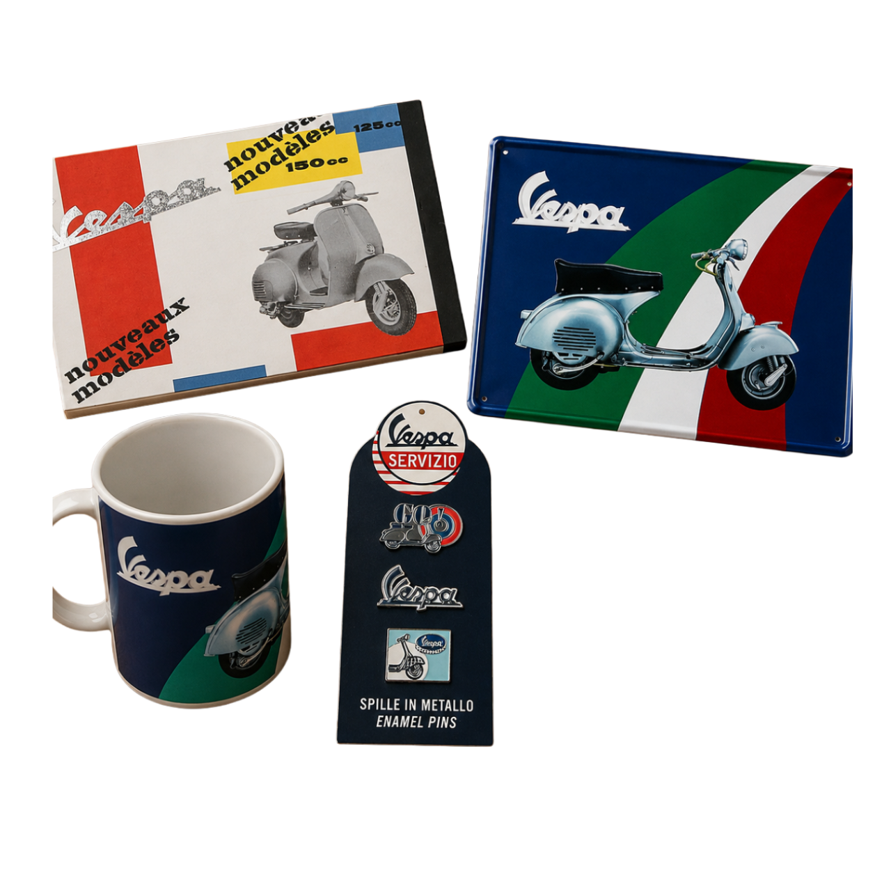 Pack de produits dérivés Vespa « Italian Classics »