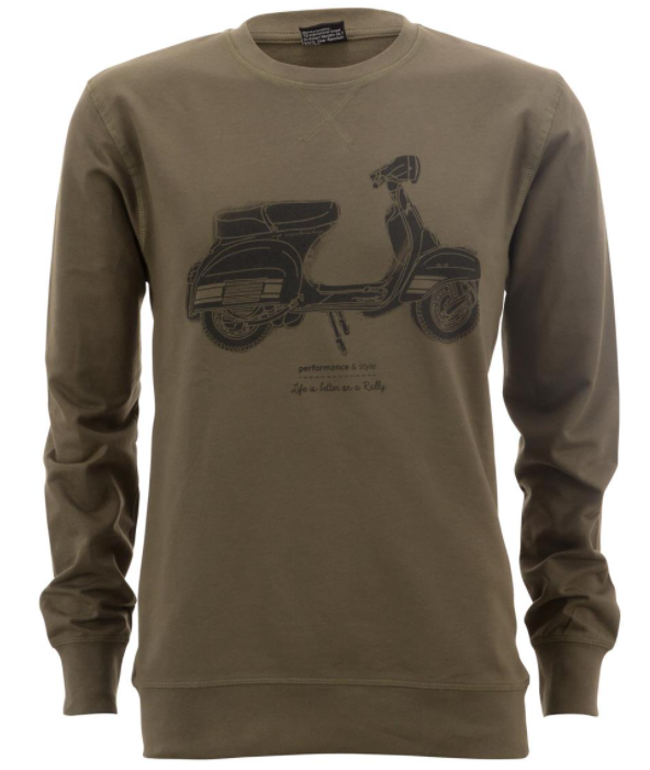 Sweat "La vie est meilleure en rallye", homme vert olive