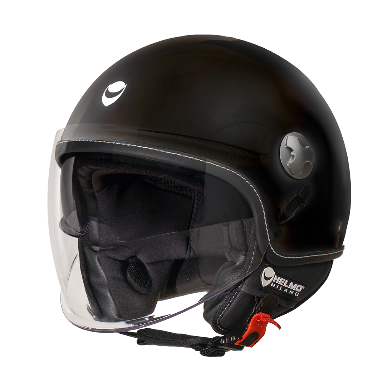 Helmo Milano Demi Jet Eos noir brillant