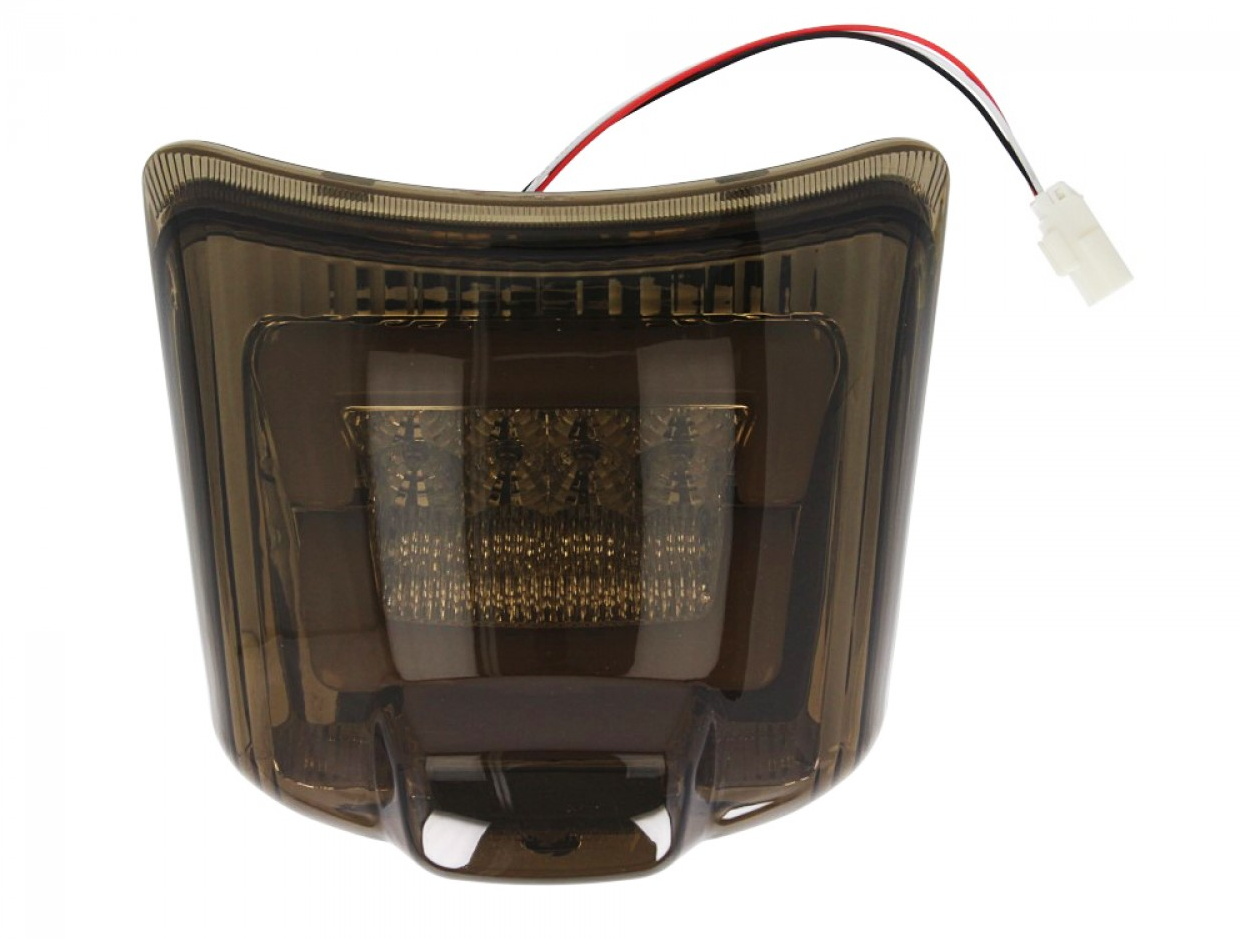 Feu arrière à LED noir, homologué E pour Vespa GTS / GTV (jusqu'à 2014)