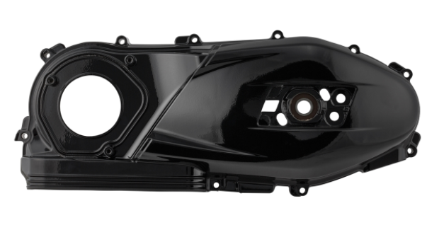 Couvercle de vario pour Vespa GTS/GTS Super 125/150ccm 4T LC iGet (Euro4), noir brillant