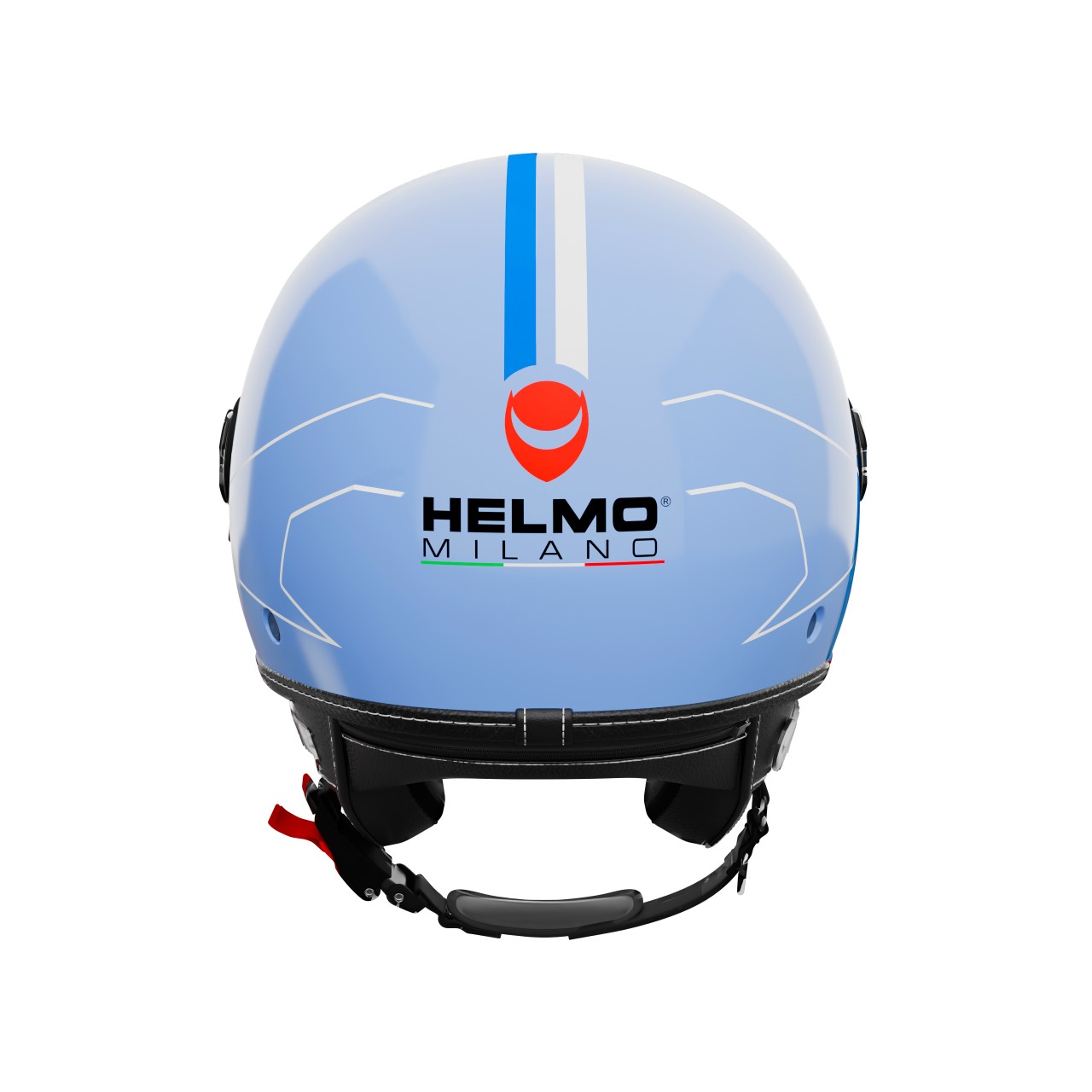 Helmo Milano Demi Jet Eos bleu brillant