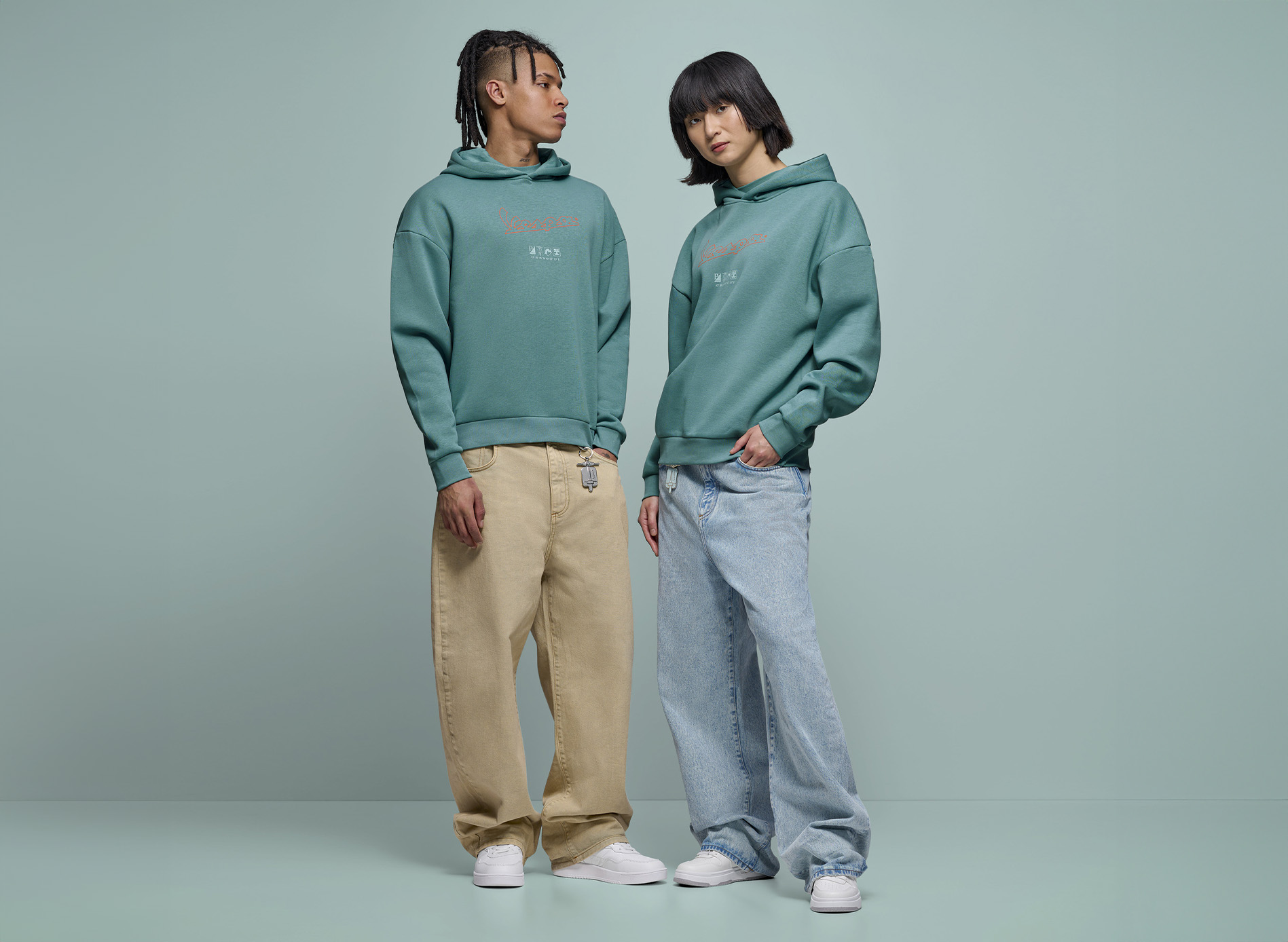 Sweat à capuche Vespa « Soul » vert, collection DEC - L