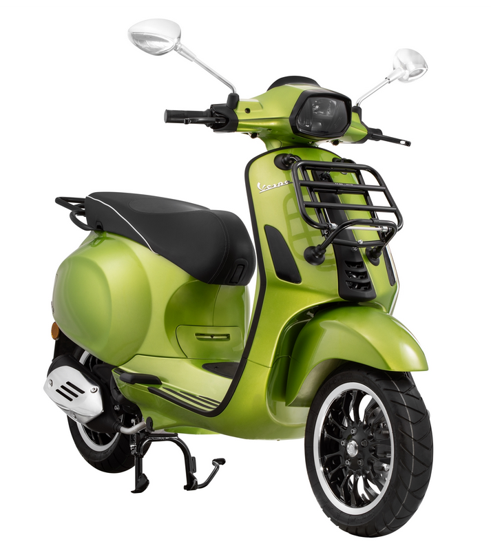 Pont à bagages arrière pour Vespa Primavera /Sprint /Elettrica 50-150ccm, noir brillant