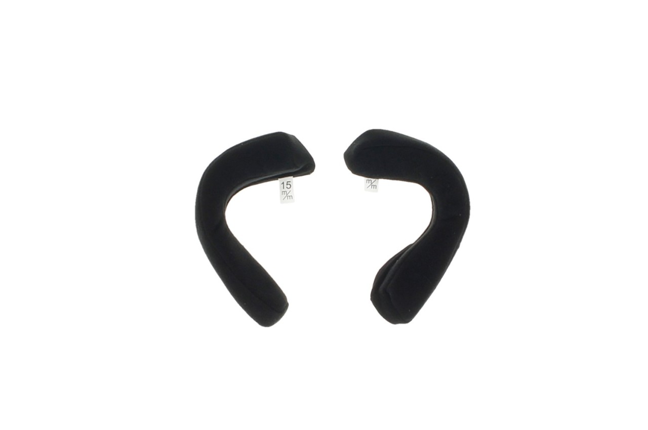 Coussinets de joues Helmo Milano pour Audace, noir