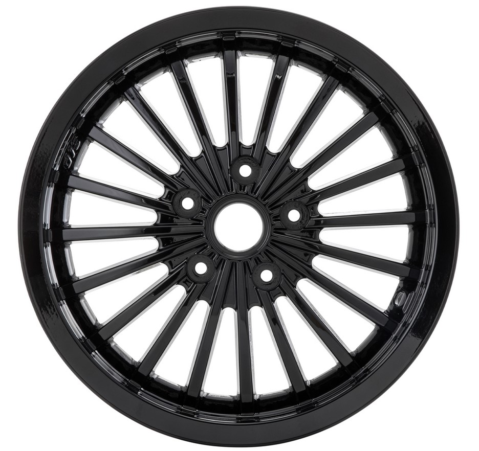 Jante avant/arrière pour Vespa GTS/GTS Super/GTV/GT 60/GT/GT L 125-300ccm, noir brillant