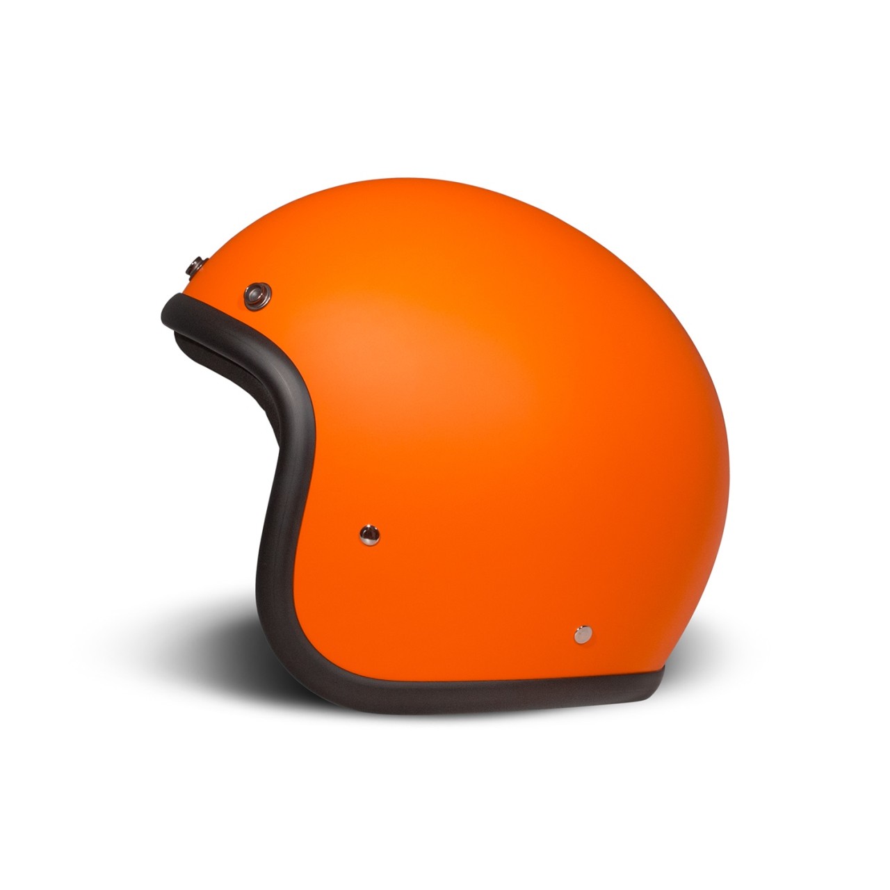 Casque intégral DMD Retro, orange mat, fibre de verre, ECE 22.06