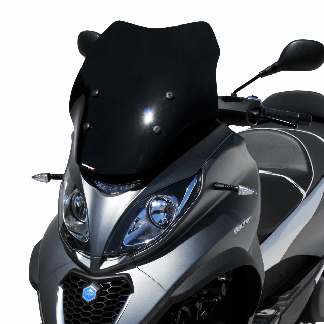 Pare-brise ERMAX Sport pour Piaggio MP3 400 HPE (-22), noir