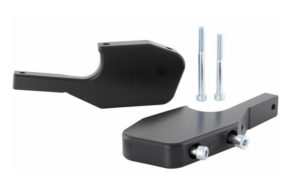 Adaptateur de repose-pieds passager pour Vespa GTS/GTS Super/GTV/GT 60/GT/GT L 125-300ccm, noir brillant