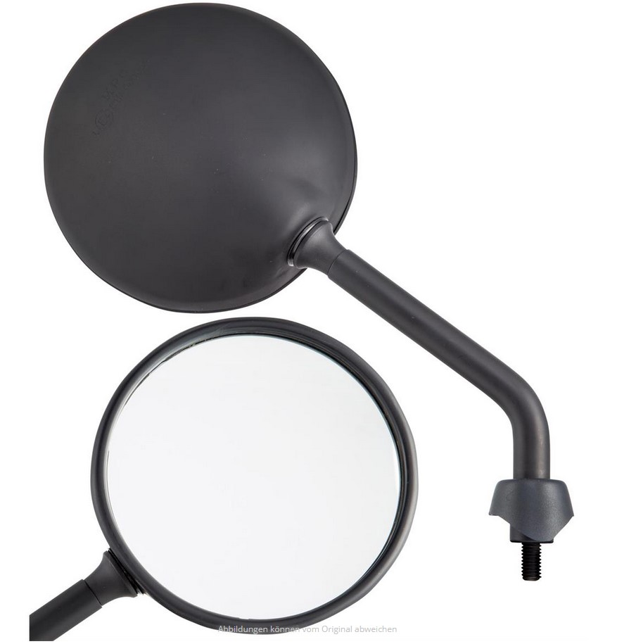 Rétroviseur Shorty noir mat, droite et gauche pour Vespa GTS / GTS Super HPE 125/300 ('19-)