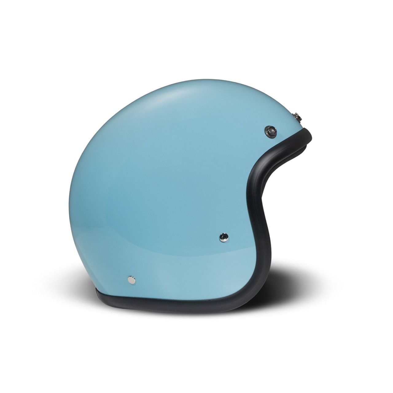 Casque intégral DMD Retro, bleu brillant, Light Blue, fibre de verre, ECE 22.06