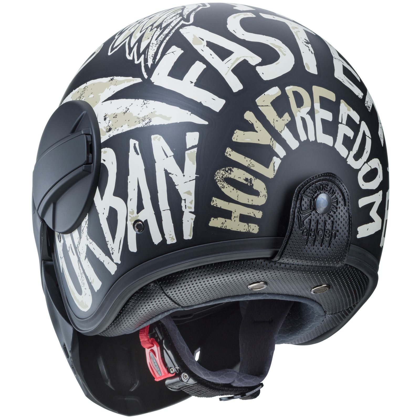 Caberg casque Ghost Nuke, noir mat/gris