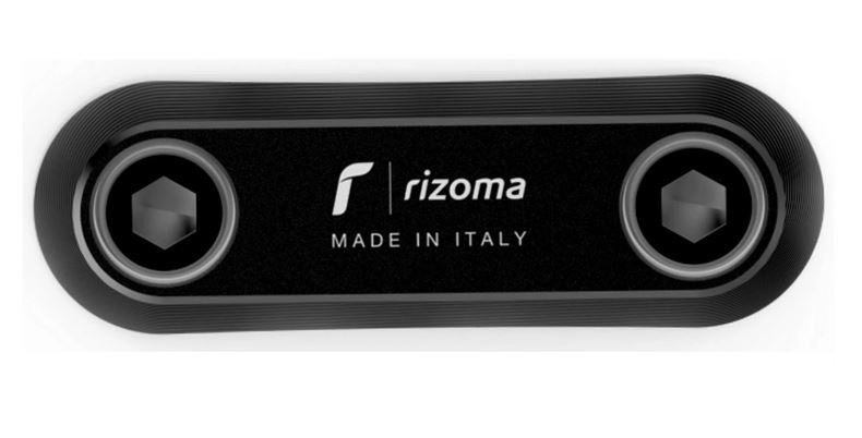 Cache fileté RIZOMA étrier de maintien passager pour Vespa GTS/GTS Super/GTV/Primavera, noir