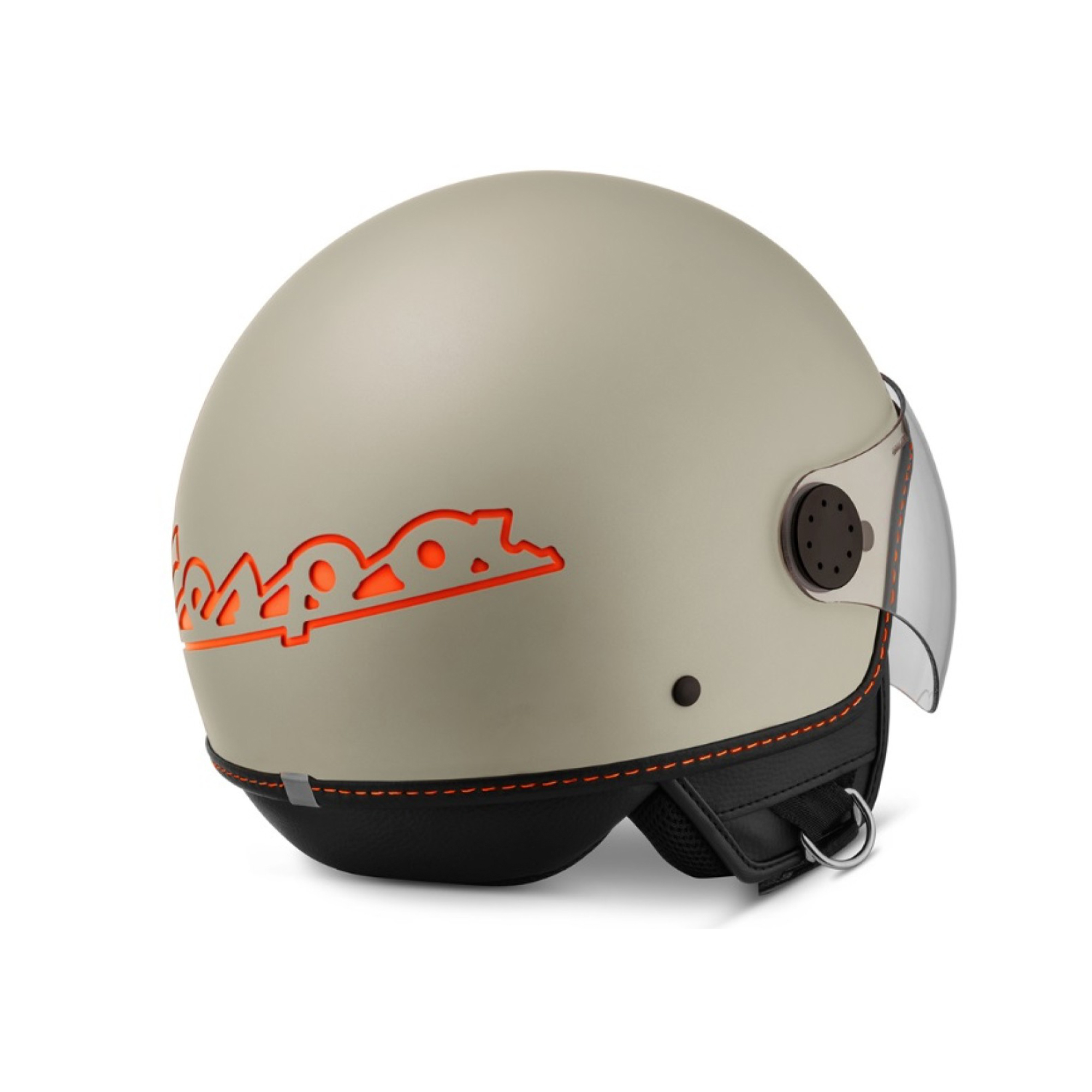 Vespa casque jet visor 4.0 orange impolsivo