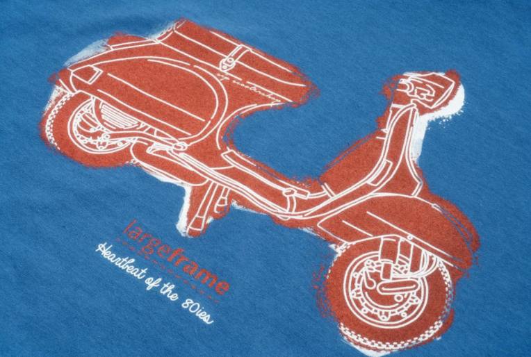 T-shirt "PX - Heartbeat of the 80's", bleu homme