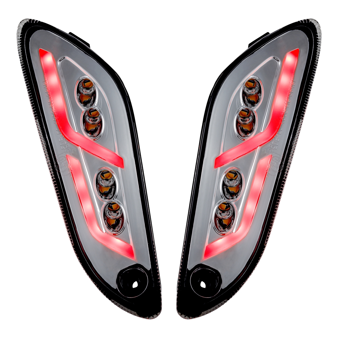 Kit clignotant arrière gauche / droite LED clair pour Vespa Primavera / Sprint 125-150ccm SIP Style