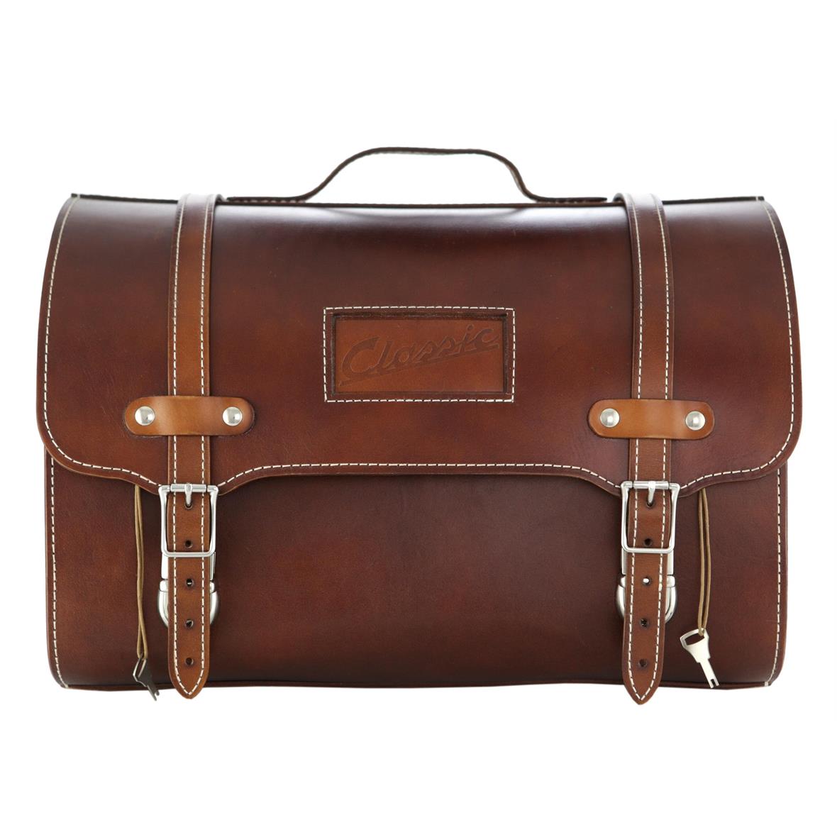 Valise en cuir "Classic" pour Vespa - marron