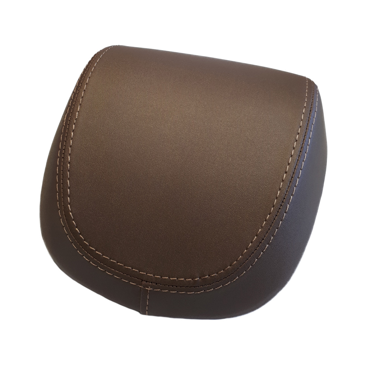 Kit top case 32L bleu foncé mat opaque (288/A), coussin dorsal marron pour Vespa Primavera