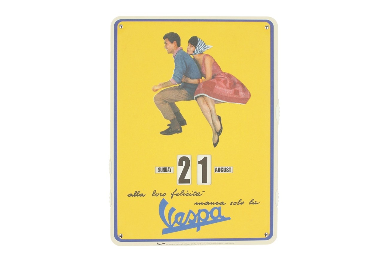 Calendrier sans fin Vespa