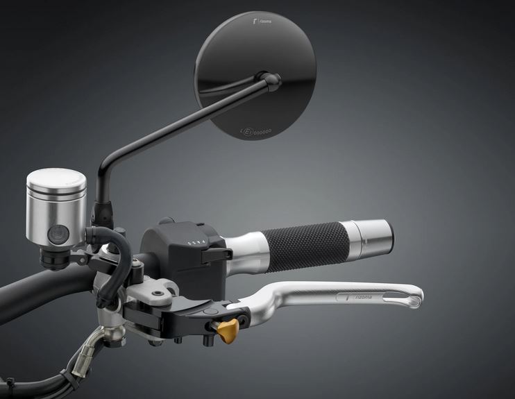 Rétroviseur RIZOMA "ONE" gauche ou droite pour Vespa, noir anodisé